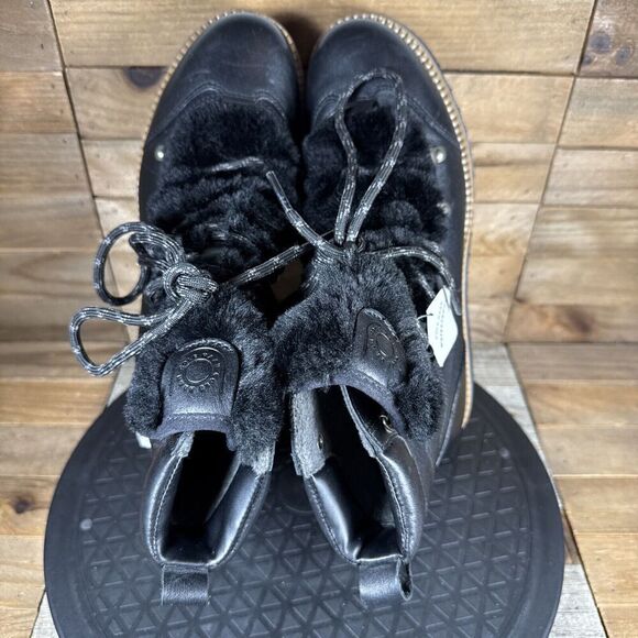 Cole Haan Grand Explore Womens Sz 6 B Waterproof Faux Fur Ankle Boots - Picture 5 of 10